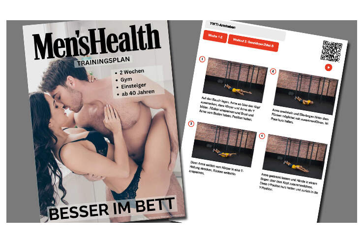 Besser im Bett mit dem Home-Gym-Trainingsplan für 2 Wochen – Trainingsplan für Fortgeschrittene über 40